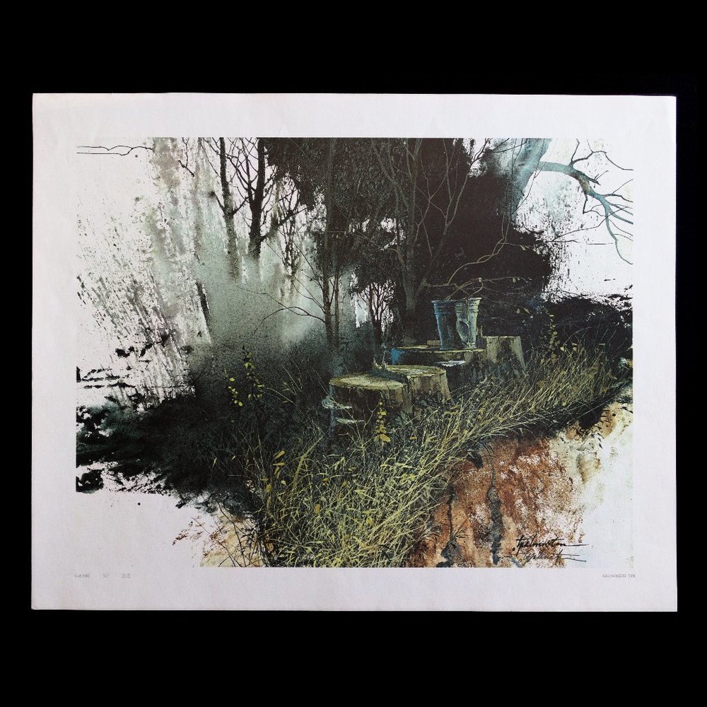 Thomas Palmerton "Galvanized Tin" Signed and Numbered Print